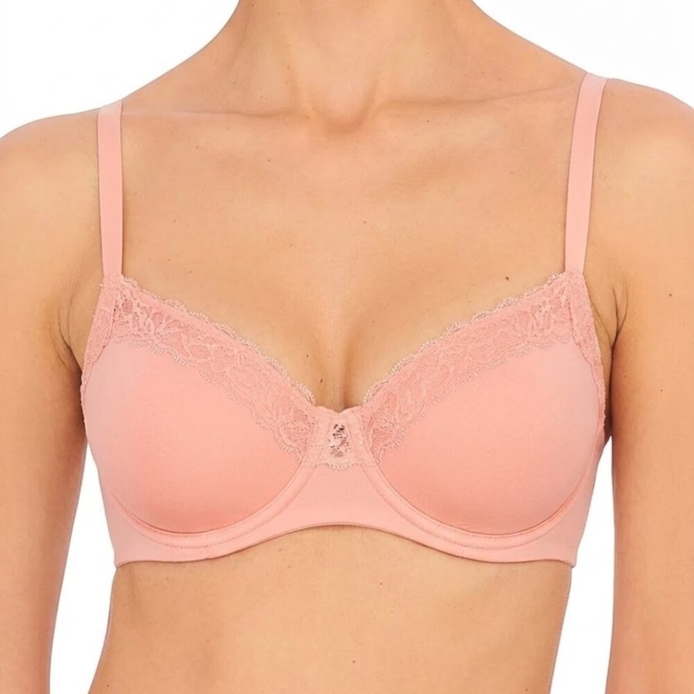 Natori Discreet Spacer Underwire Bra 34DDD Blush Pink